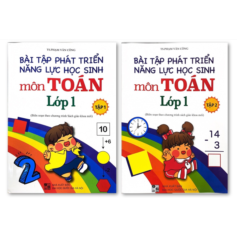 Sách - Combo Bài Tập Phát Triển Năng Lực Học Sinh Môn Toán Lớp 1 (2 tập)