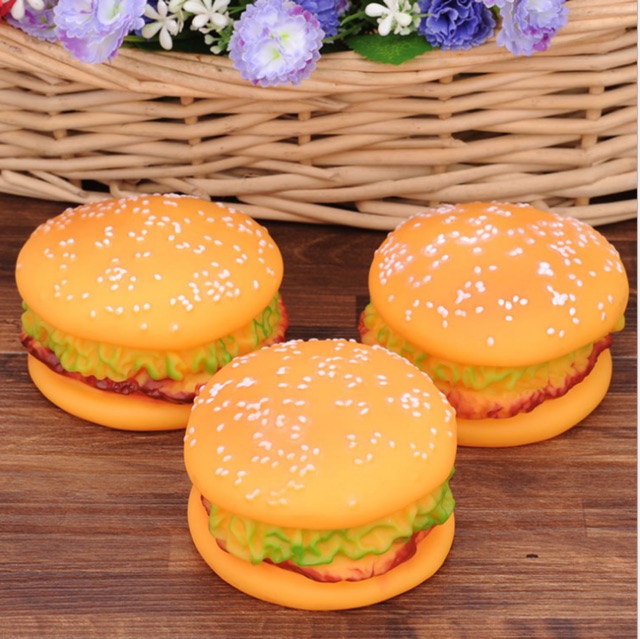 [Mã PET50K giảm Giảm 10% - Tối đa 50K đơn từ 250K] Đồ Chơi Chút Chít Cho Chó Mèo Hamburger