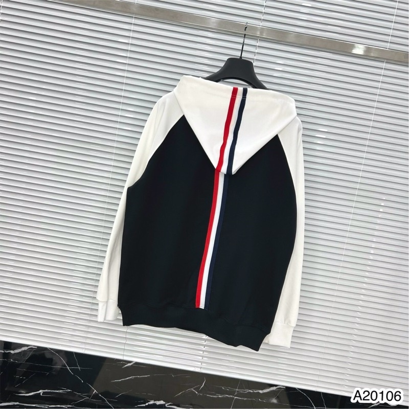 Áo Hoodie Thom Viền Kẻ Đen Trắng Cực Đẹp 2022 - Áo Hoodie Nam Đen Trắng Chất Nỉ Dày Dặn