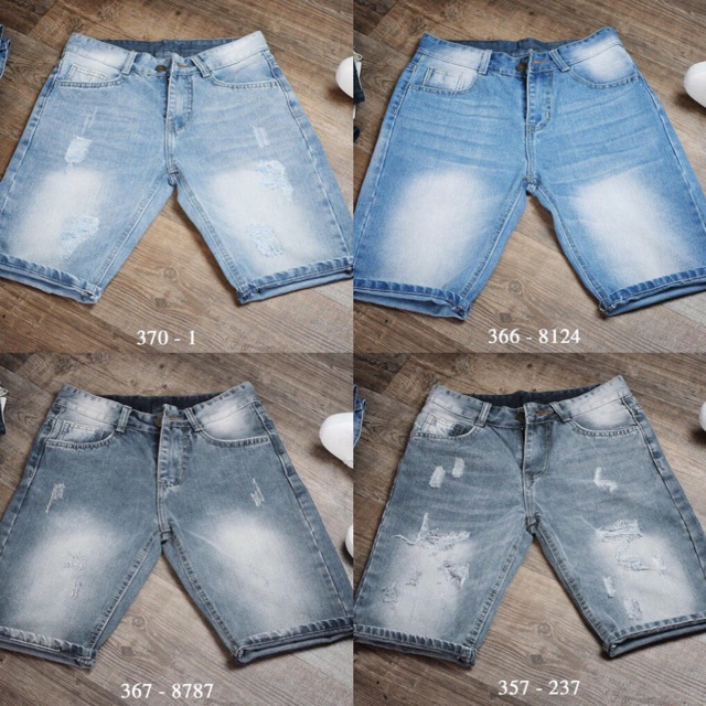 Quần short jean nam, 9 màu siêu đẹp QN117