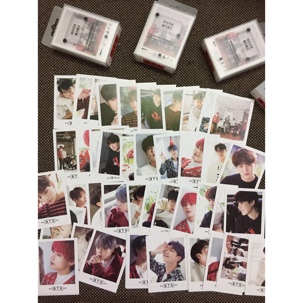 (nhiều mẫu) Lomo card hộp nhựa BTS và các thành viên set45 mẫu mới