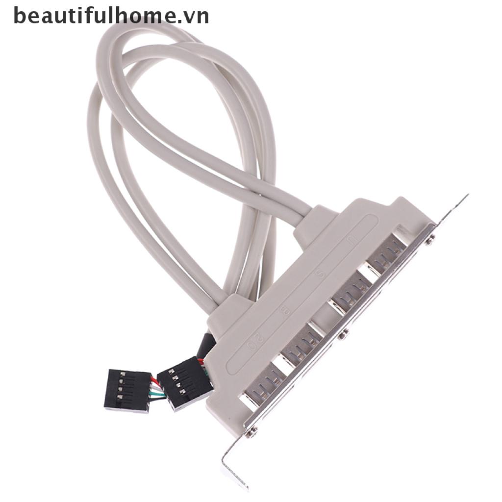Cáp mở rộng 4 cổng USB 2.0 sang 9 Pin cho bảng mạch máy tính bàn