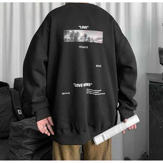 ÁO SWEATER LOVE WINS UNISEX (ĐEN, TRẮNG)