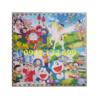 Thảm Chống Trơn Cho Bé Hình Doremon 60cmx60cm