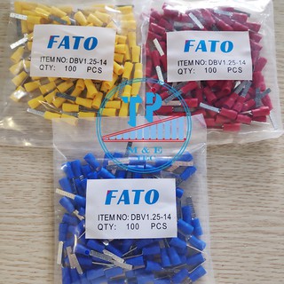 100c đầu cos pin dẹp DBV 1.25-14