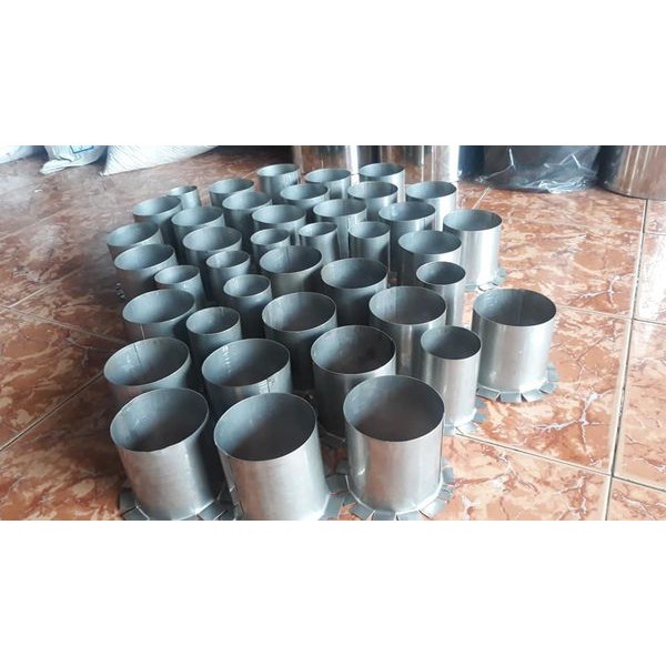 Phễu Thoát Nước Máng Xối Inox : Ø42, Ø49, Ø60, Ø76, Ø90, Ø114