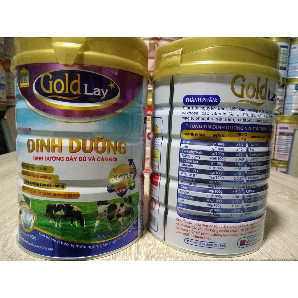 Sữa Goldlay Dinh dưỡng đầy đủ và cần thiết cho mọi lứa tuổi, đặc biệt thời kỳ dưỡng bệnh - Lon 900g