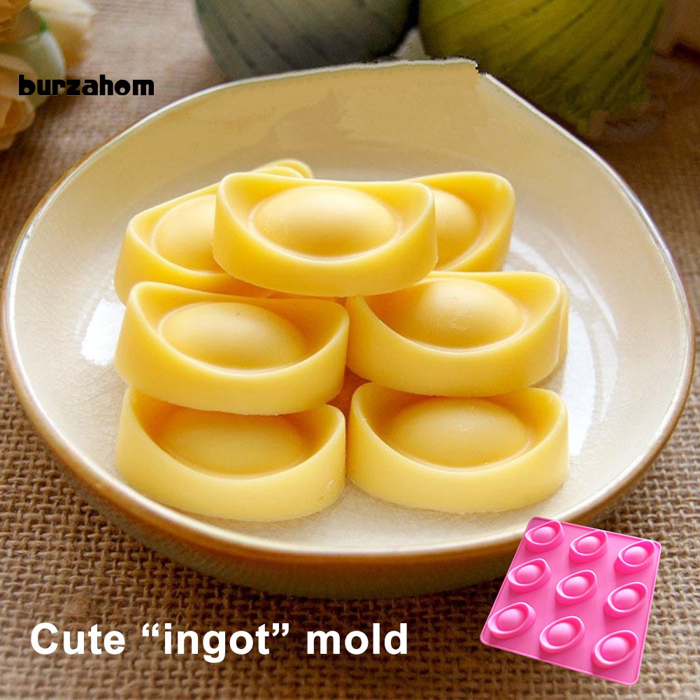 Khuôn Silicon Làm Bánh Đa Năng Tạo Hình Thỏi Vàng Sáng Tạo