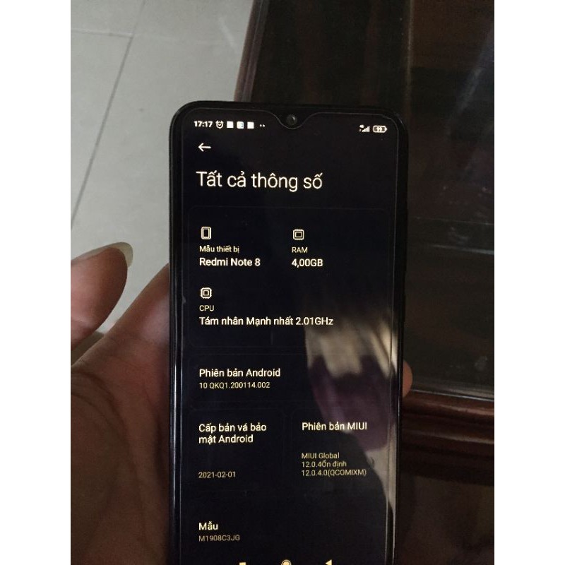 điện thoại Xiaomi redmi 8 64GB cũ