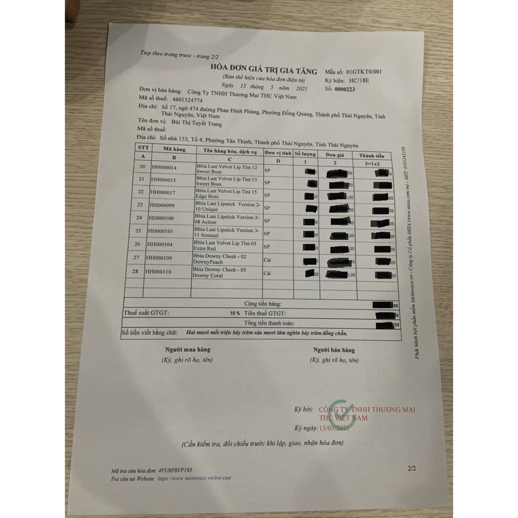 Son Kem Bbia Last Velvet Lip Tint | BigBuy360 - bigbuy360.vn