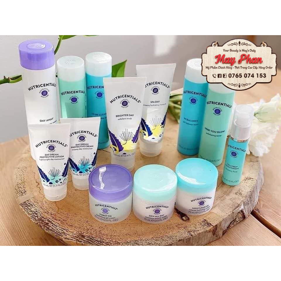 Thanh lí các set mini dầu gội toner tẩy trang sữa rửa mặt kem đêm Nutricentials
