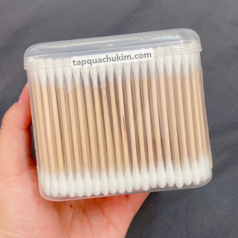 Tăm bông thân gỗ KOTTI Choice L hộp 350 cây - tapquachukim