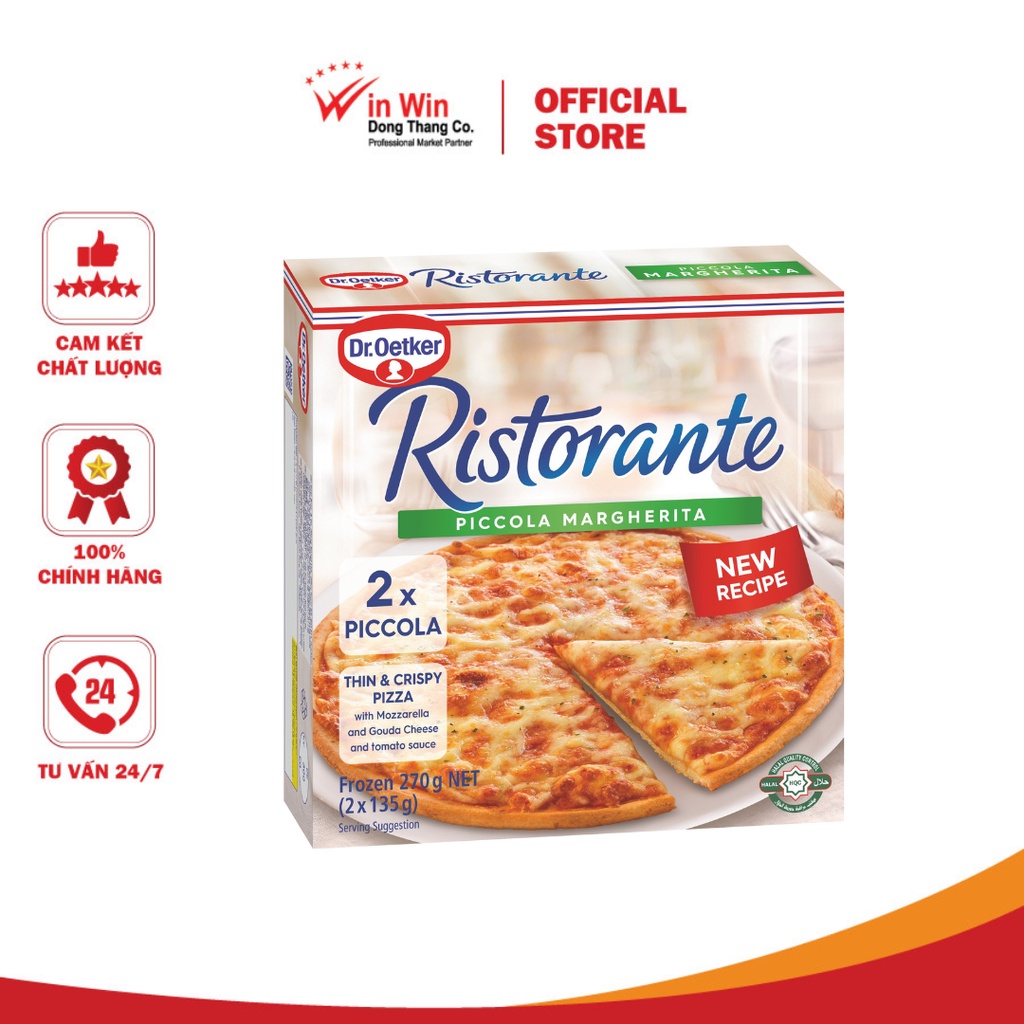 Pizza Ristorante Piccola Margherita 270g thương hiệu Dr. Oetker