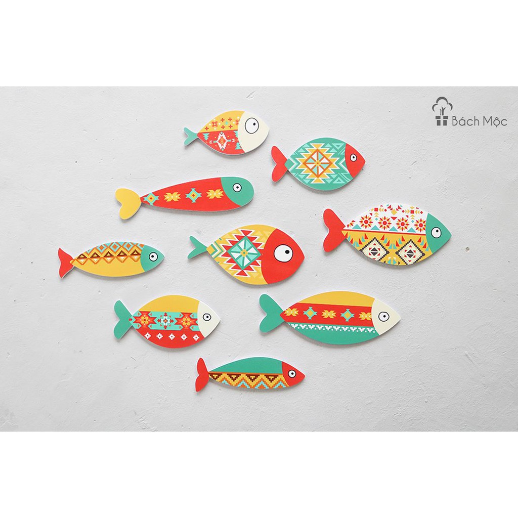 Decor cá dán tường siêu xinh (sỉ inbox)