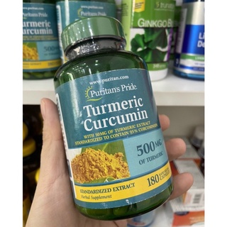 Viên uống tinh chất nghệ Puritan's Pride Turmeric Curcumin 500mg 180 viên