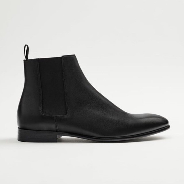 Giày boots Zara authentic  SOFT LEATHER ANKLE