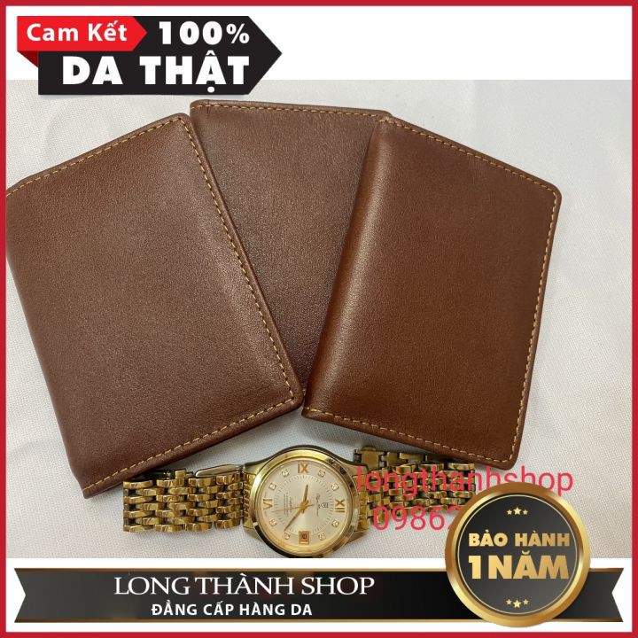 Ví mini cầm tay handmade da bò cao cấp thật 100%.