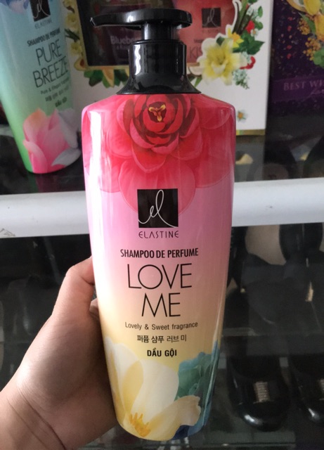 Dầu gội ELASTINE 600ml Love me, kiss the rose, pure breeze