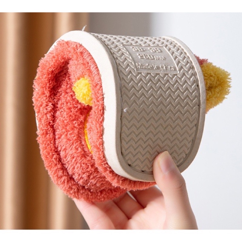 Dép Đi Trong Nhà Siêu Nhẹ Đế Sao Su Chống Trơn Trượt Mặt Cười Kute