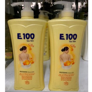 SỮA TẮM E100 SILKY vàng 800ml