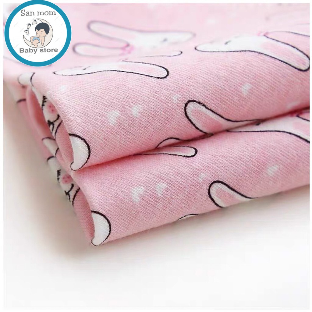 Yếm Tam Giác Xô/Cotton Cho Bé Sơ Sinh Có 2 Lớp và nút cài 2 nấc, Thoáng Khí,Mịn Màng Với Làn Da Bé