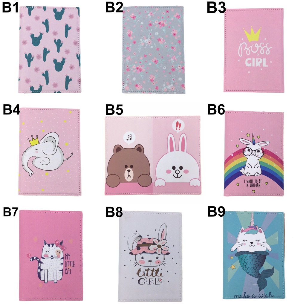 Ví Đựng Hộ Chiếu Vỏ Bọc Passport Cover HOẠT HÌNH BROWN CONY LINE NHÓM 3