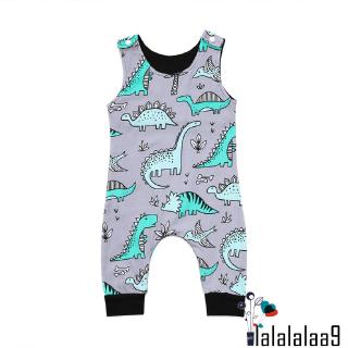 W✧✧Baby Boy Dinosaur Cartoon Jumpsuit Sleeveless Playsuit