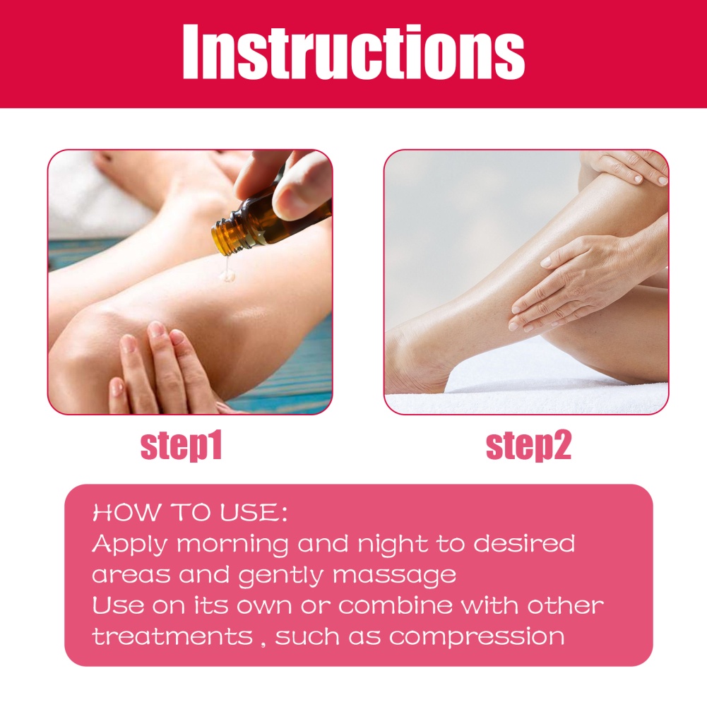 Eelhoe tăng tĩnh mạch chăm sóc Tinh dầu massage chân giãn tĩnh mạch cải thiện lưu thông máu bạch huyết chân Chăm sóc-ampere