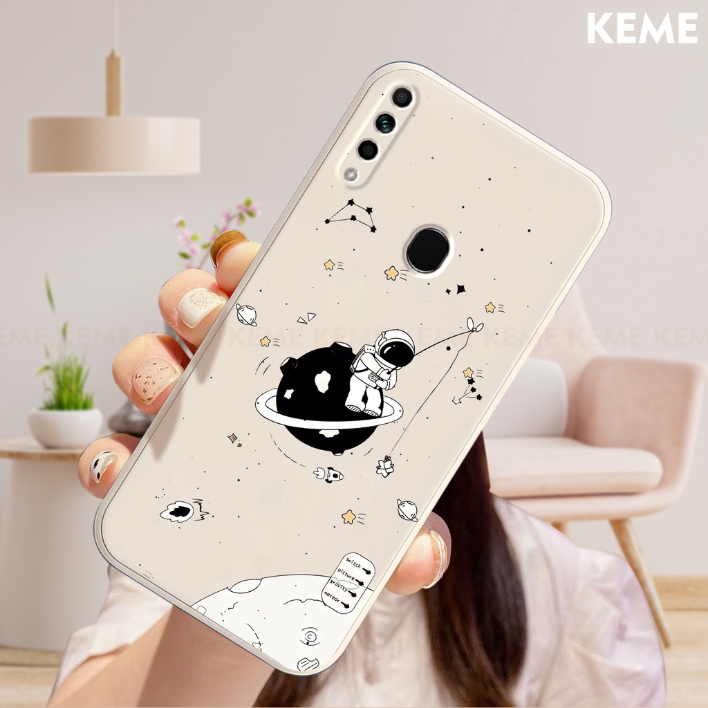 Ốp lưng Oppo A31 / A8 in hình nhà phi hành gia cute dễ thương