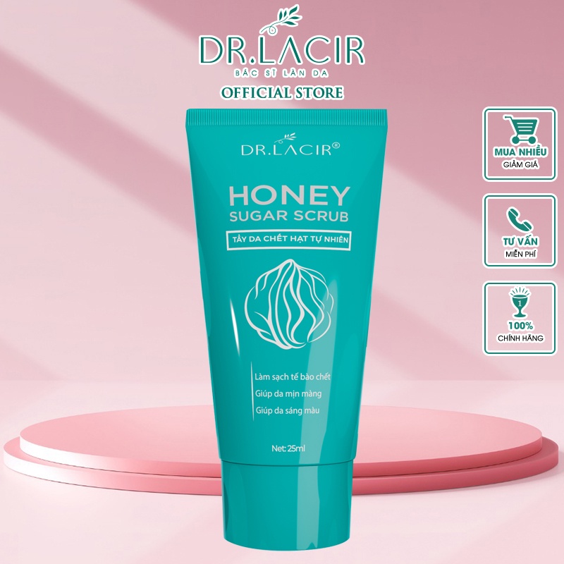 Tẩy Da Chết Sinh Học HONEY SUGAR SCRUB Dr Lacir mini 20ml DR118