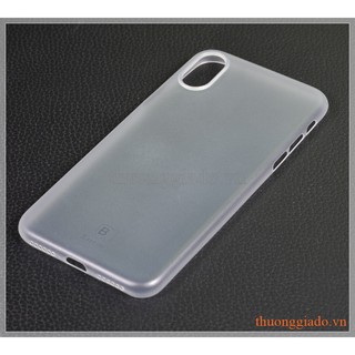 Vỏ ốp nhựa siêu mỏng iPhone X (5.8"), hiệu Baseus, Wing case