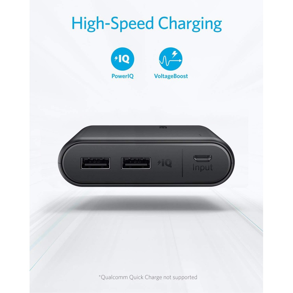 Pin Sạc Dự Phòng ANKER A1214 10400mAh A1215 13000mAh PowerCore 2 USB Sạc nhanh [Bảo hành 18 tháng]