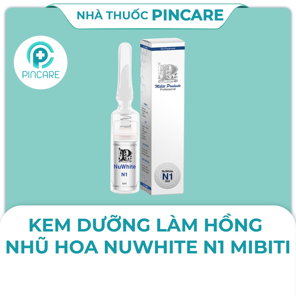 Kem làm hồng nhũ hoa, môi, vùng kín, giảm thâm nách Nuwhite V1, H6, N1, L1A Mibiti Prudente - Nhà thuốc Pincare