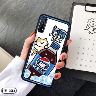 Ốp lưng nhám in hình 3D Realme 7