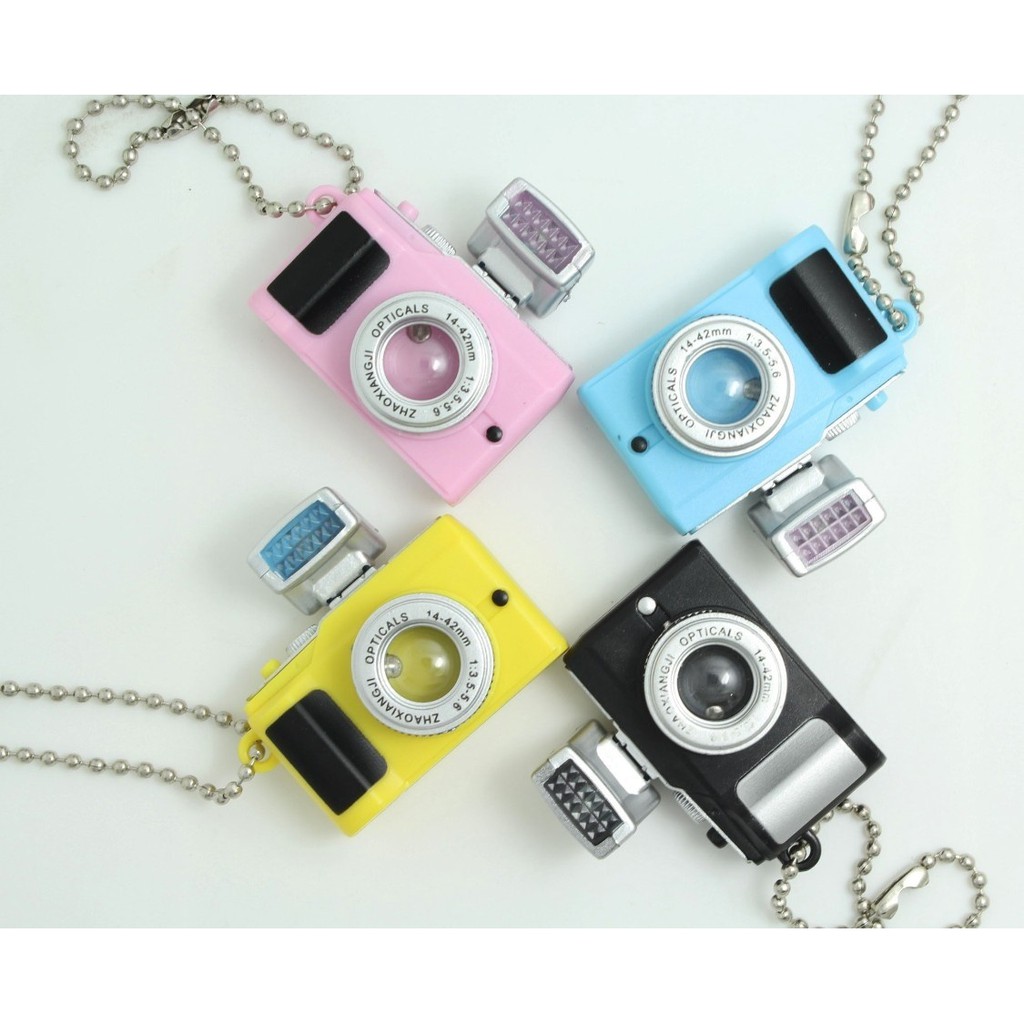 Móc khóa hình máy ảnh mini sáng tạo