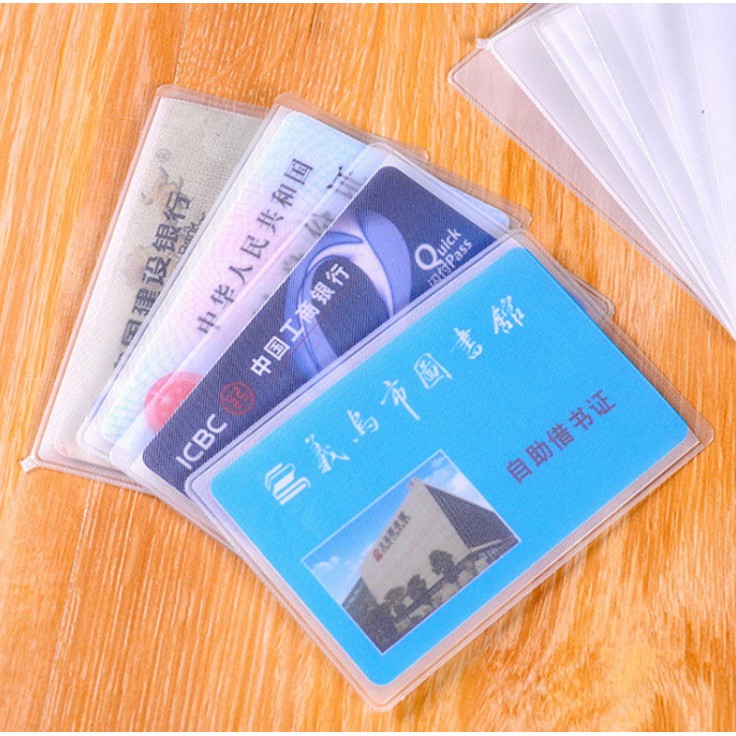BỘ 3 vỏ bọc trong suốt bảo vệ thẻ căn cước - thẻ ngân hàng - bằng lái xe