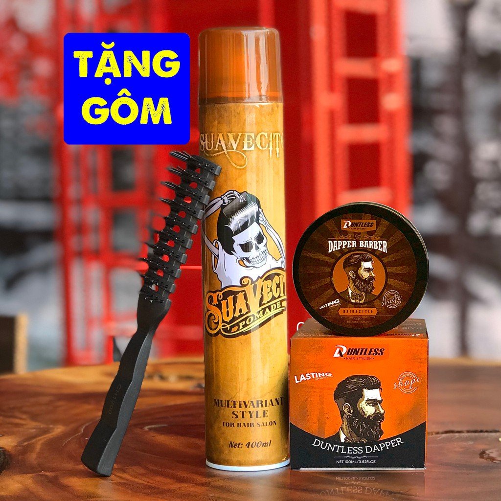 Sáp Vuốt Tóc Nam DUNTLESS Dapper 100ml [Tặng Gôm + Lược]