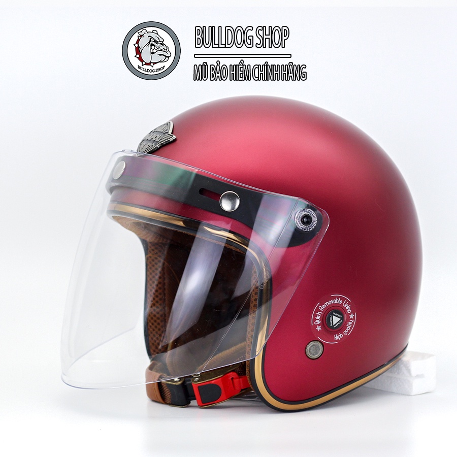 Mũ Bảo Hiểm 3 4 Có Kính Napoli Sh Ruby New