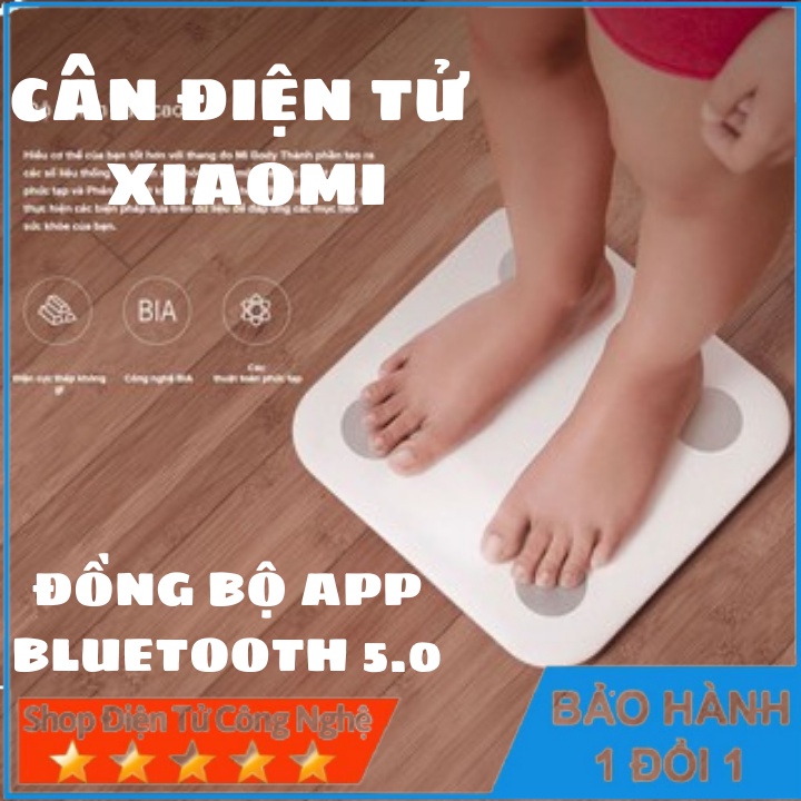 Cân điện tử thông minh Xiaomi Body Fat Scale 2 Universal kết nối Bluetooth- Hàng chính hãng bào hành 12 tháng