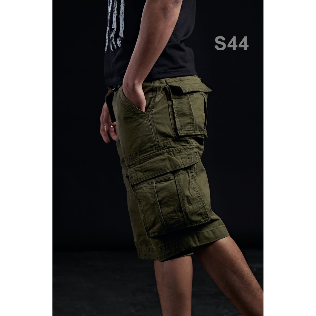 Quần short kaki nam túi hộpchất liệu kaki cotton bền bỉ thấm hút mồ hôi tốt style bụi bặm nam tính  ARES SHOP