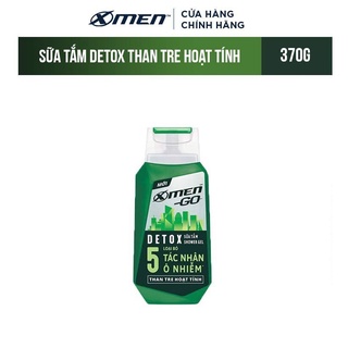 Sữa tắm X-Men Go DETOX Than Tre Hoạt Tính 370G