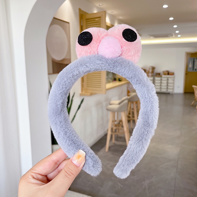 Đồ cài tóc bằng vải bông họa tiết hoạt hình dễ thương phong cách Hàn Quốc