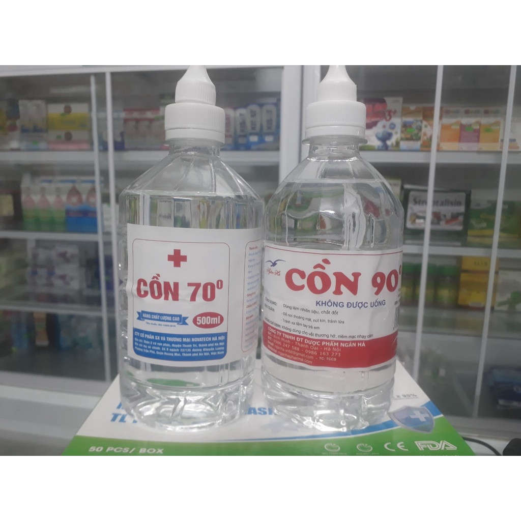 Cồn Y Tế 70 Độ, 90 Độ dùng sát trùng, vệ sinh, sát khuẩn đồ dùng trong y tế, spa