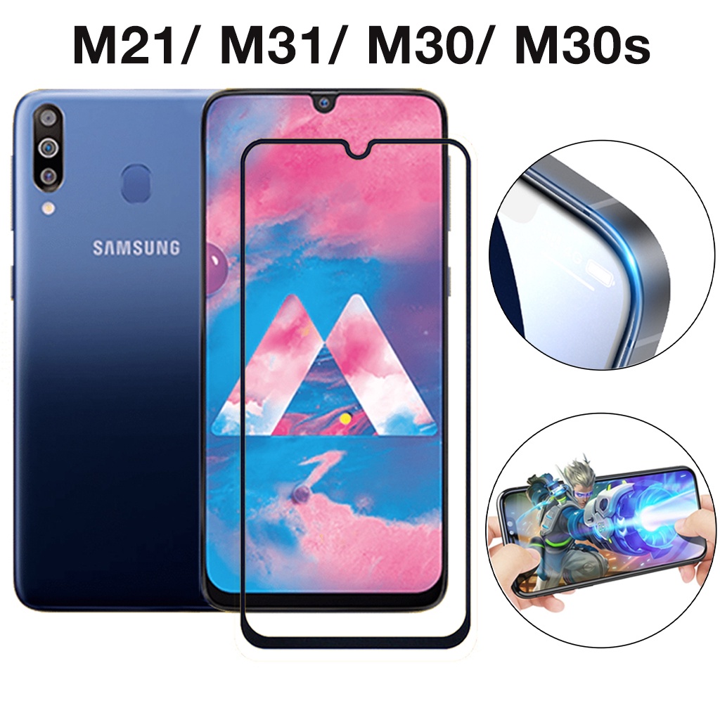 Kính cường lực samsung M21 M31 M30 M30s full màn cao cấp chống trầy xước màn tặng kèm khăn lau màn hình Kính [9D]