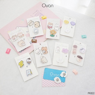 Set ghim cài/sticker trang trí túi balo Ovan.vn PK822 TA