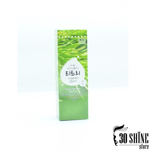 Sữa rửa mặt nam giảm mụn Skin&amp;dr Tràm trà 80g - Cho da mụn, da dầu, dưỡng ẩm trắng da - 30Shine phân phối chính hãng