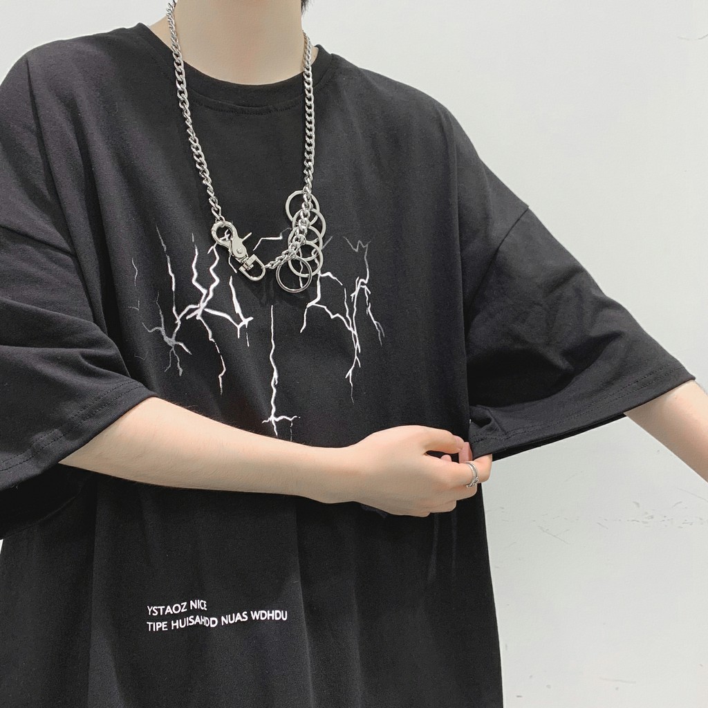 Áo thun tay lỡ nam nữ, áo phông unisex form rộng chất cotton mát mịn thấm hút mồ hôi in hình Hoạt Hình