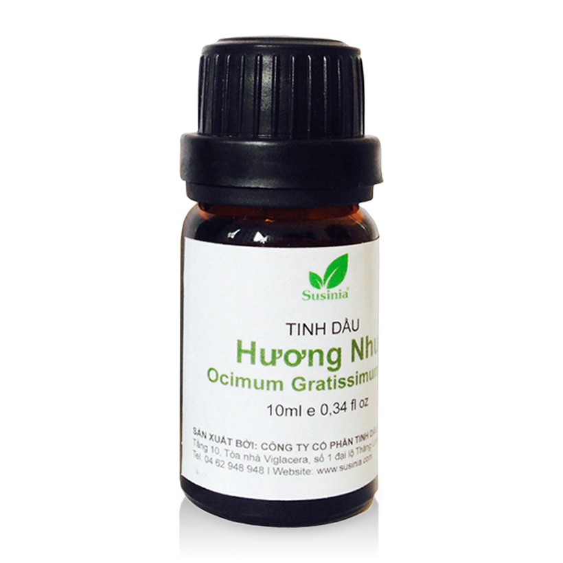 Tinh dầu hương nhu Susinia 10ml nguyên chất tự nhiên