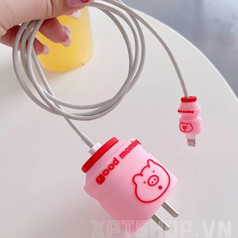 Đầu Bọc Bảo Vệ Dây Cáp Sạc Iphone Bằng Silicone 18W/20W