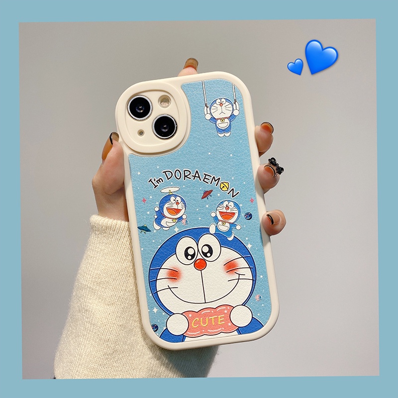 Cartoon Doraemon Silicone Phone Case For iPhone 6 6s 6 Plus 6s Plus 7 8 7 Plus 7 Plus iPhone 13 14 14 Pro Max Shockproof Soft Cover
